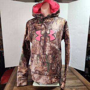 Under Armour Camo Pull Over Hoodie Md.